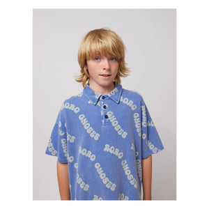 Bobo Choses - Poloshirt mit Logo aus Bio-Baumwolle | Blau