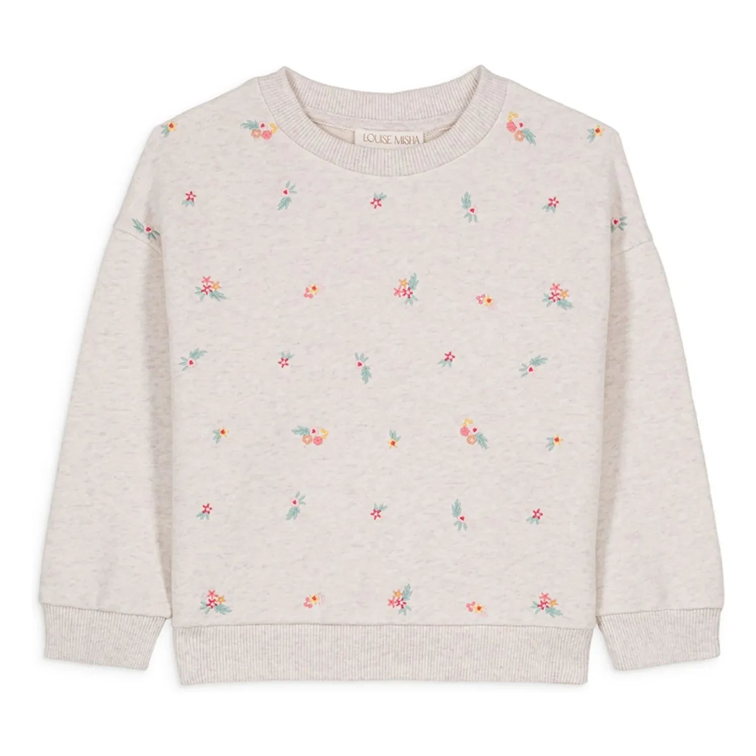 Louise Misha - Rosalia Sweatshirt aus Bio-Baumwolle | Heather Beige