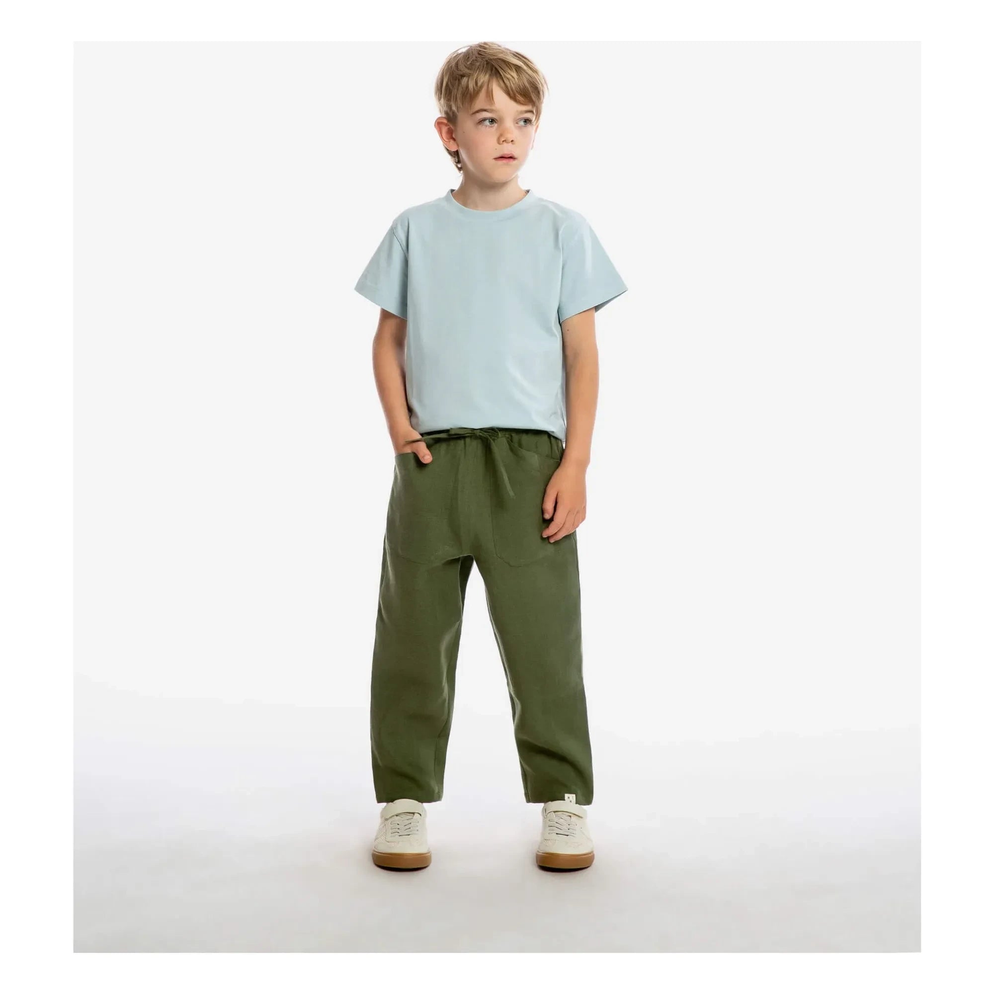 Matona - Garten Leinenhose | Olivgrün