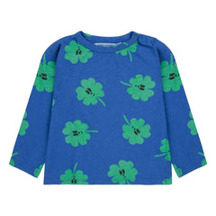 Bobo Choses - Trèfles T-Shirt aus Bio-Baumwolle | Blau