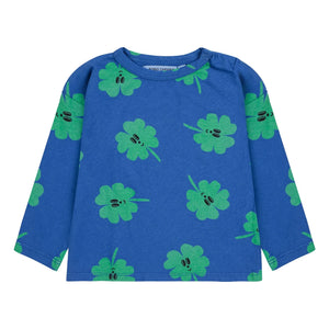 Bobo Choses - Trèfles T-Shirt aus Bio-Baumwolle | Blau