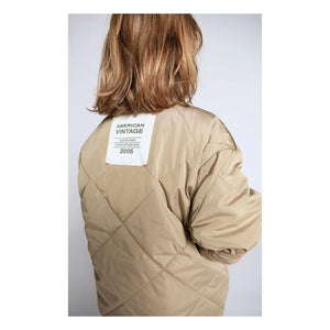 American Vintage - Vowbay Wasserabweisende Steppjacke Recycelte Faser | Khaki