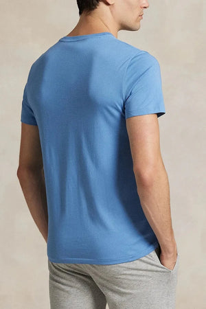 Kısa Kollu Pamuklu Pijama Üstü Polo Ralph Lauren