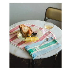 Tarta Gelatina - Platzsets aus Bio-Baumwolle – 2er-Set | Rosa