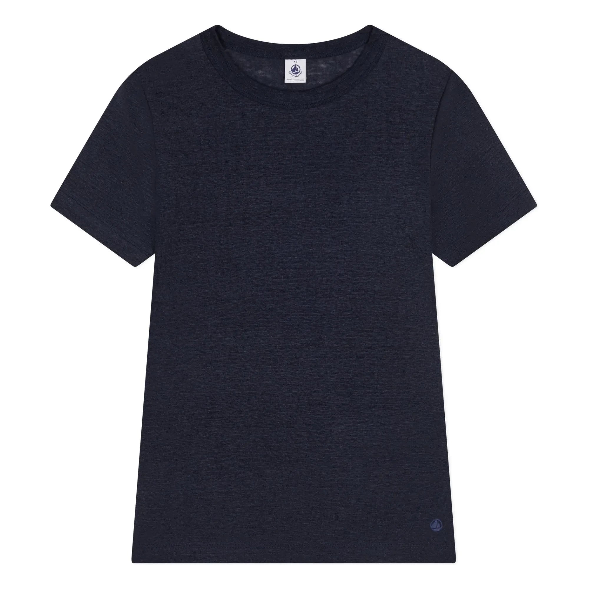 Petit Bateau - Leinen-Jersey-T-Shirt | Marineblau