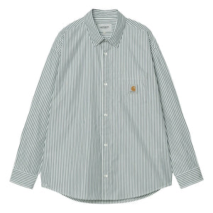 Carhartt WIP - Daldry Gestreiftes Hemd | Hellblau