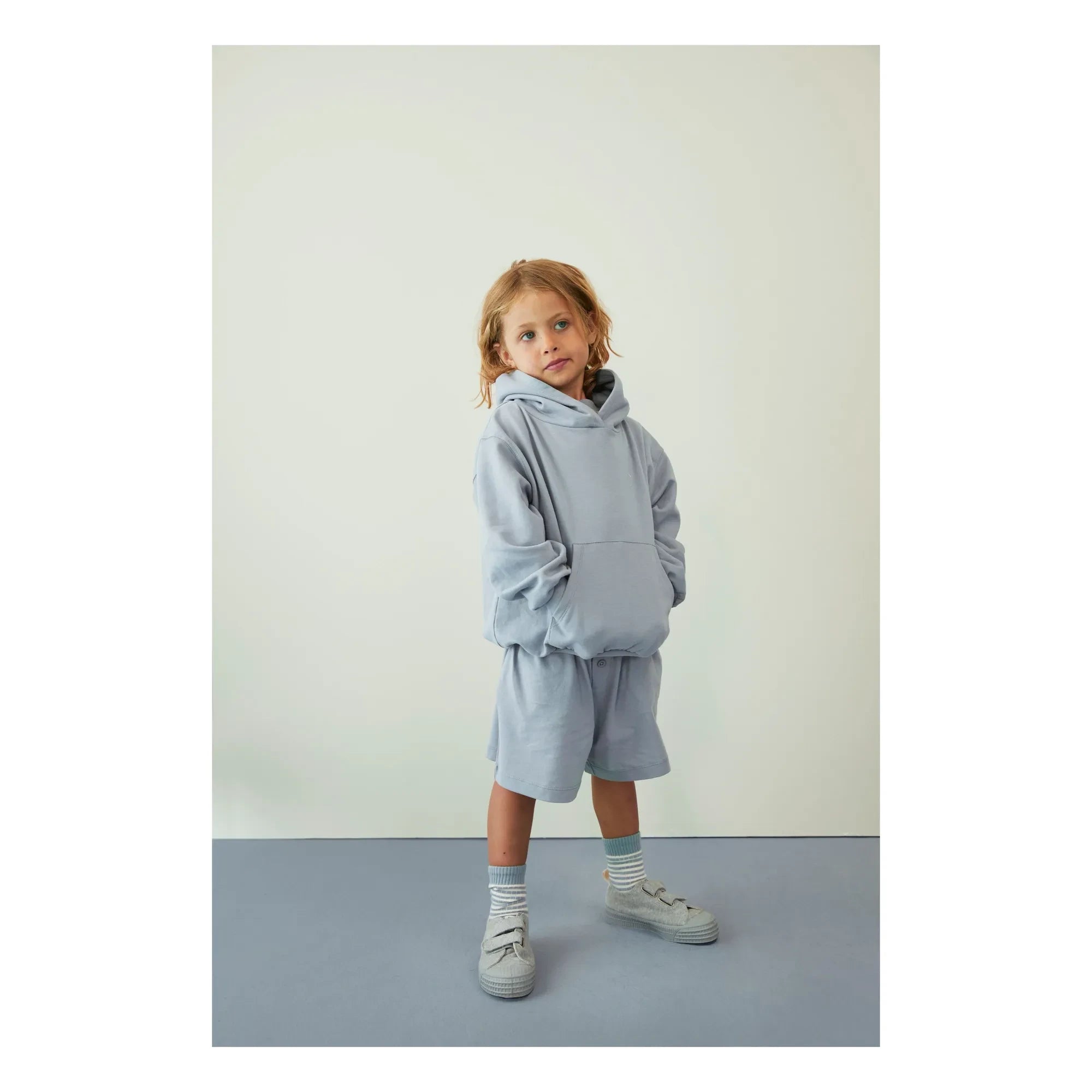 Gray Label – Sweatshirt aus Bio-Baumwolle | Eisblau