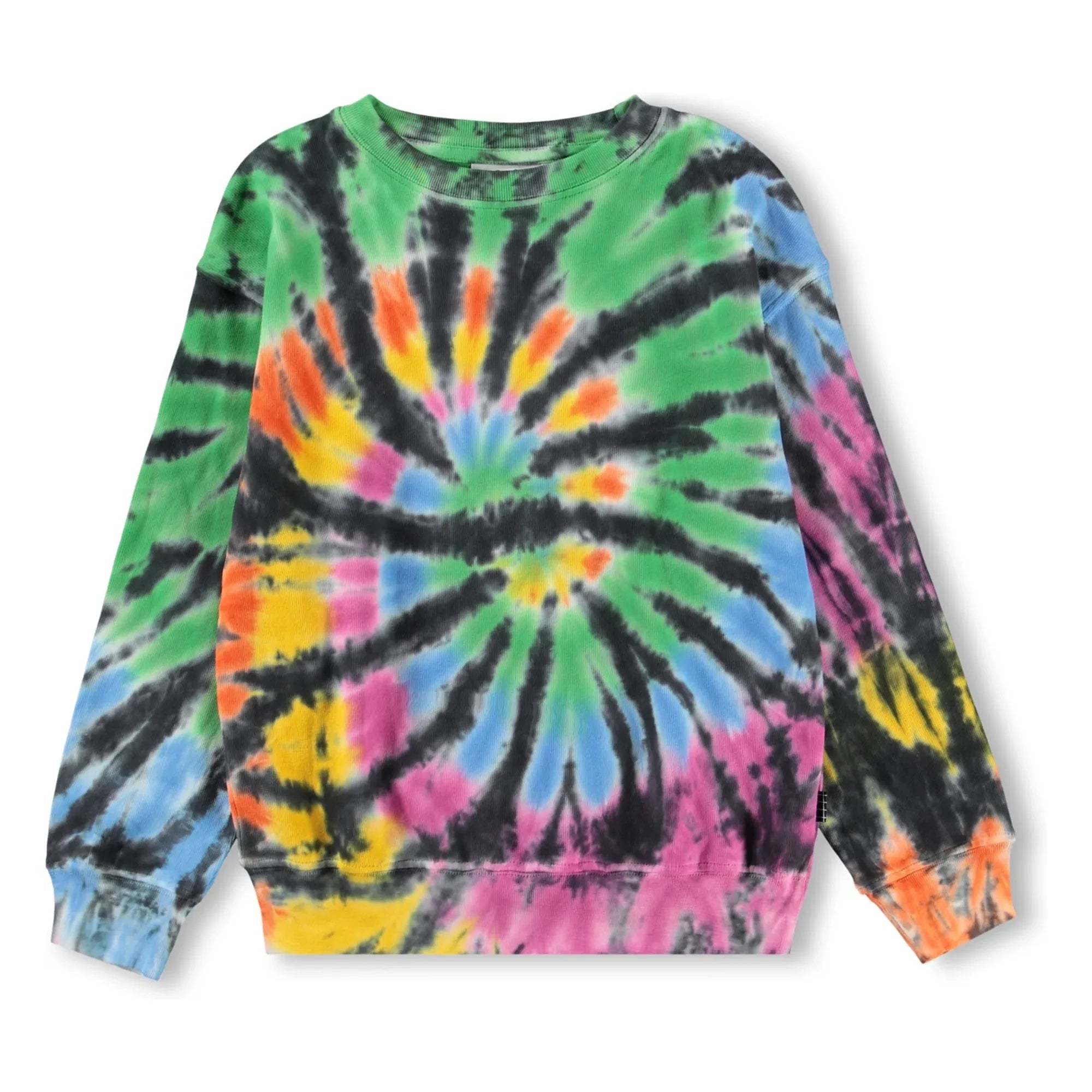 Molo - Memphis Tie and Dye Bio-Baumwoll-Sweatshirt | Schwarz