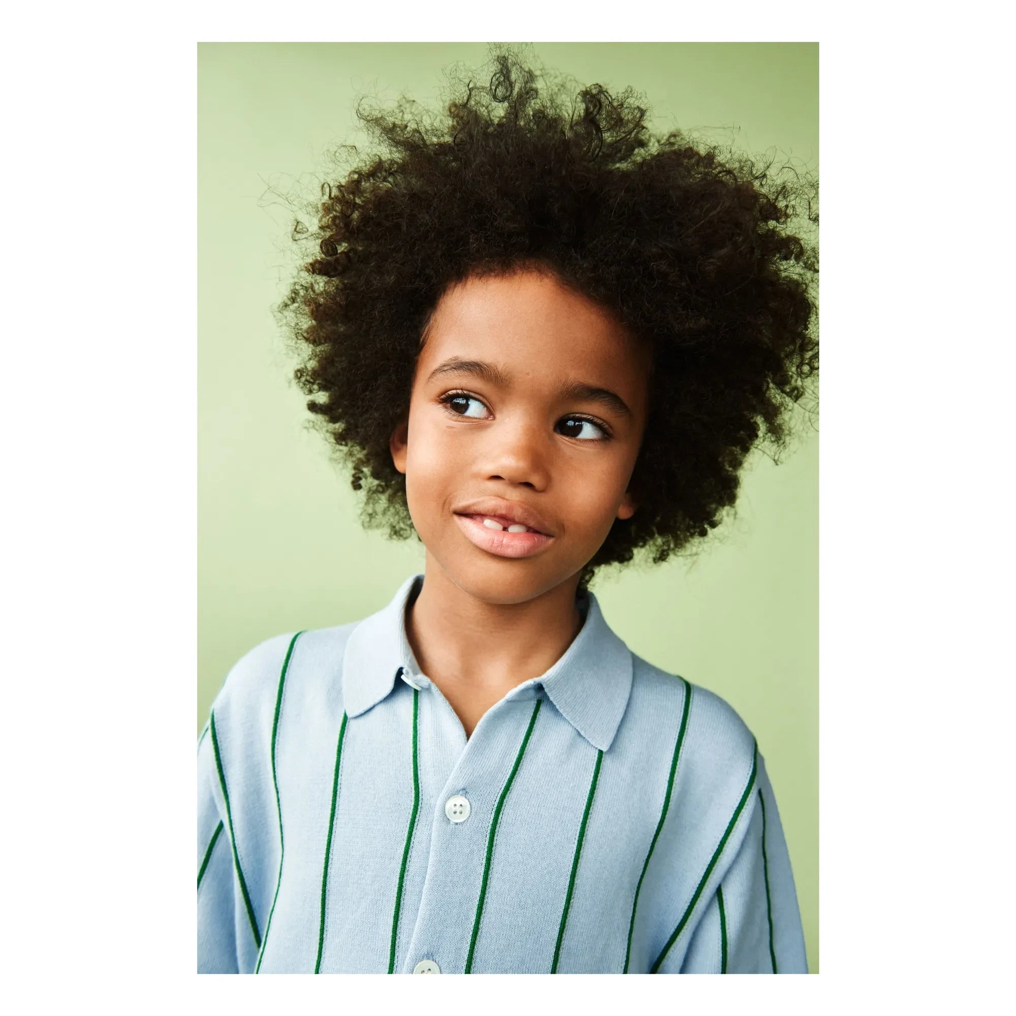 FUB - Gestreiftes Hemd Extra Feines Netz Bio-Baumwolle | Hellblau