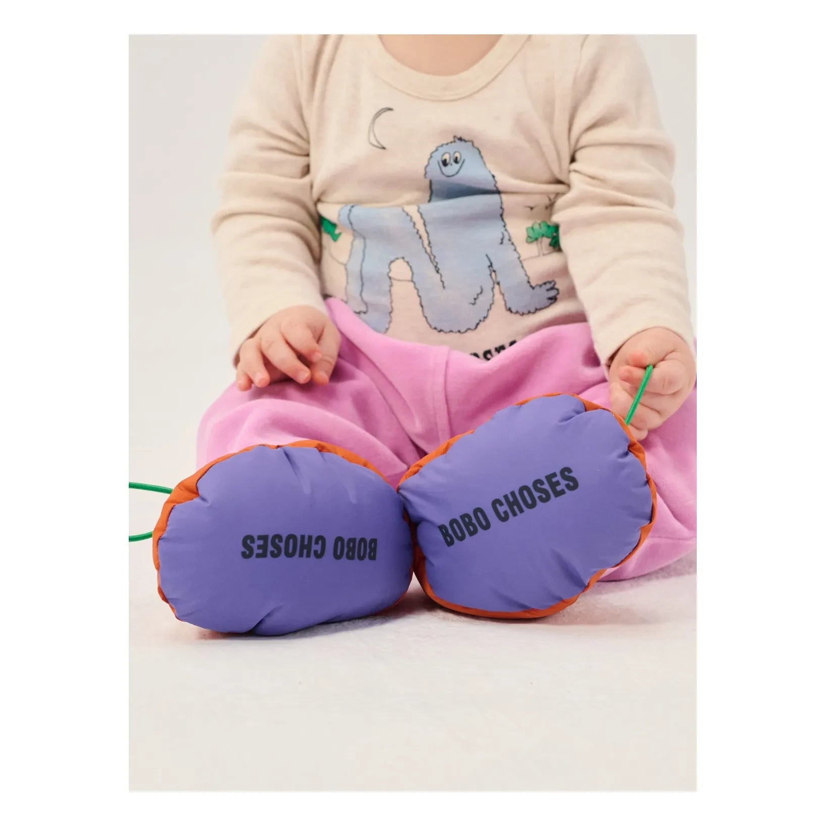 Bobo Choses - Yorgan Desenli Ördek Tüylü Terlikler | Turuncu