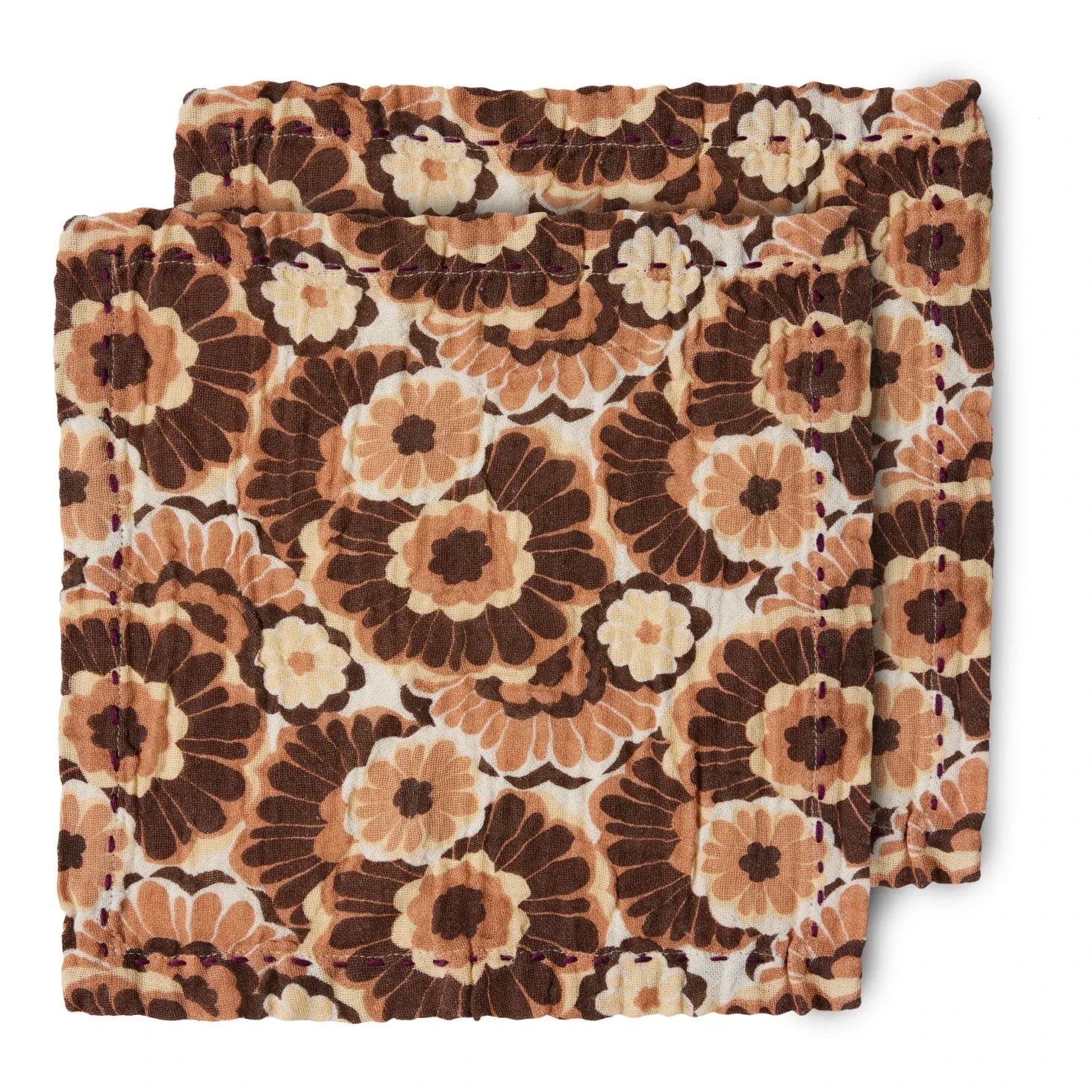 HKliving - Baumwoll-Servietten - 2er Set | Russet