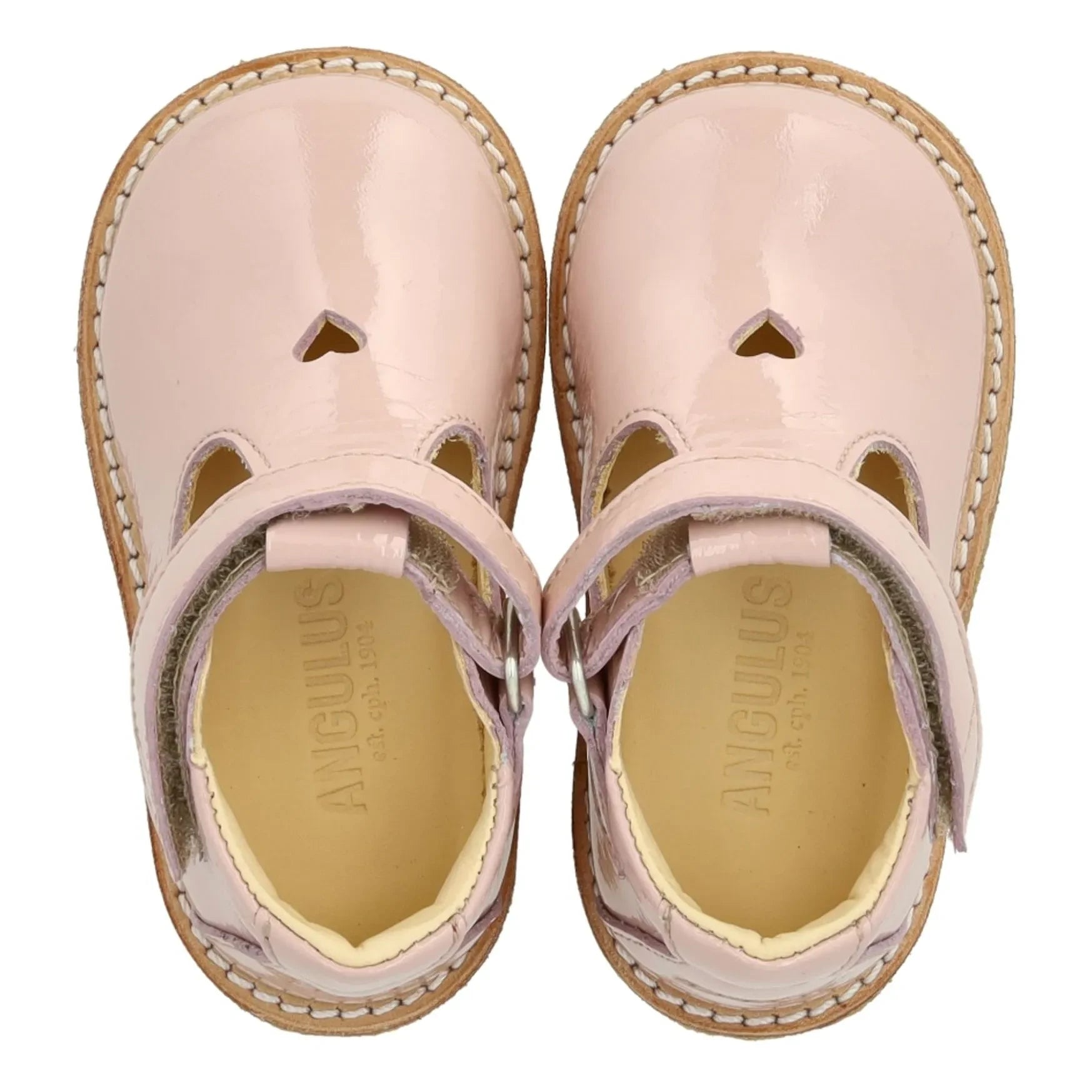 Angulus - Mary Jane Babyschuhe | Hellrosa