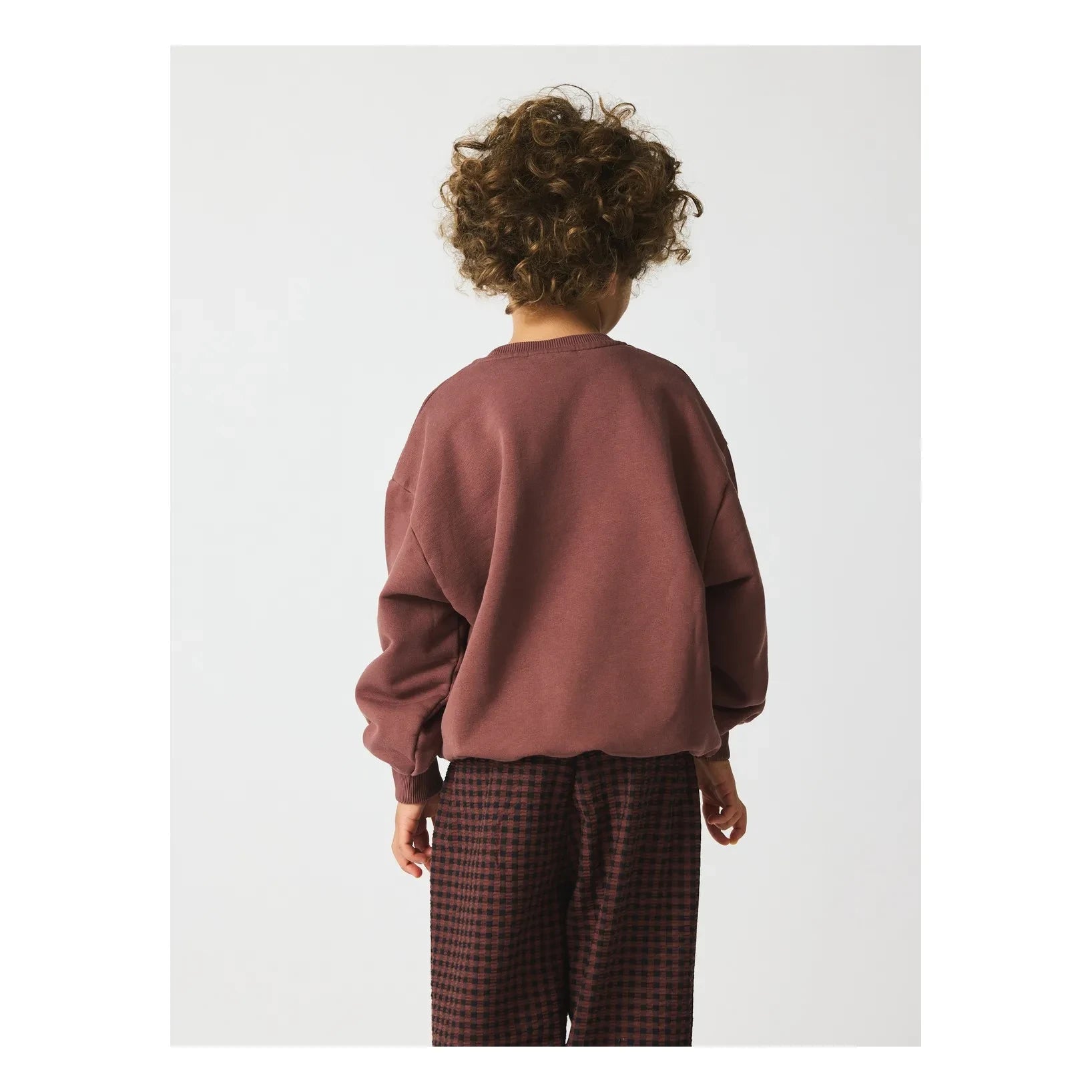 brunobruno nation - Norah Organik Pamuk Sweatshirt | Koyu kahverengi