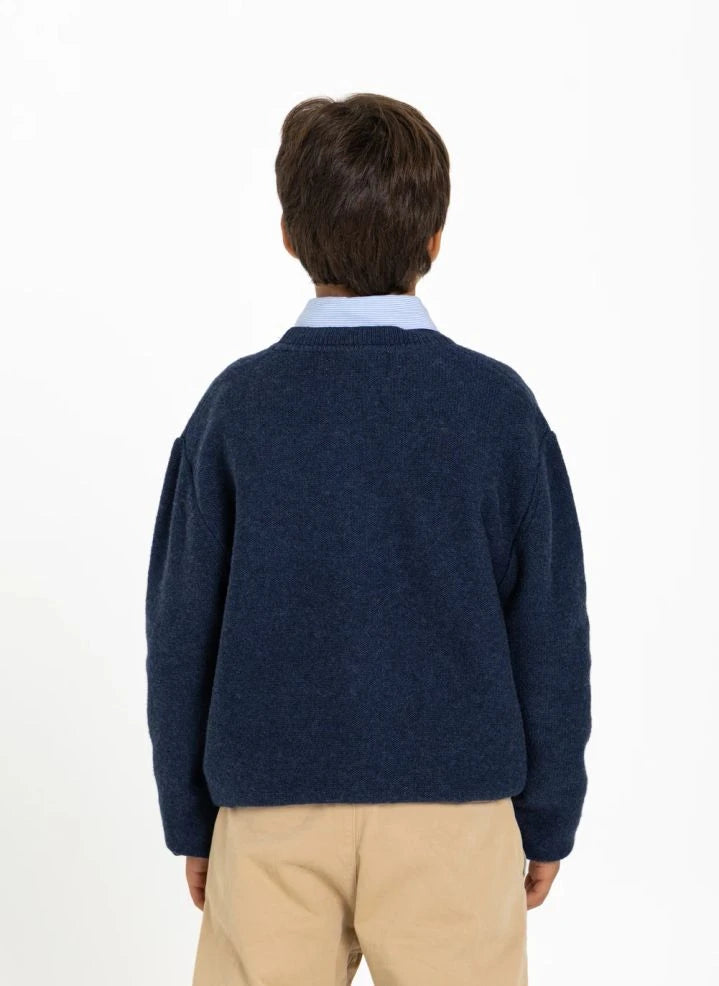 Smallable Kid - Matteo Wolle Pullover | Indigoblau