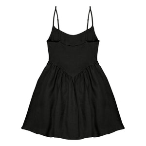 the new society - Hera Leinenkleid - Damenkollektion | Schwarz
