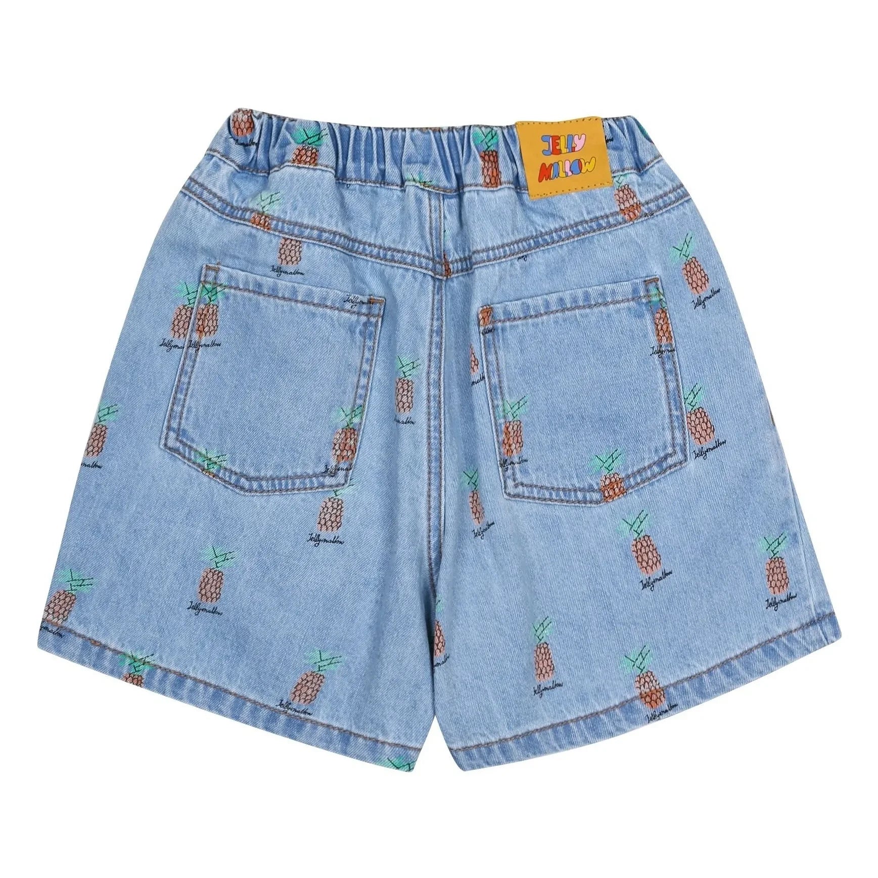 Jelly Mallow - Denim-Ananas-Shorts | Blau