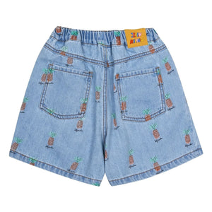 Jelly Mallow - Denim-Ananas-Shorts | Blau