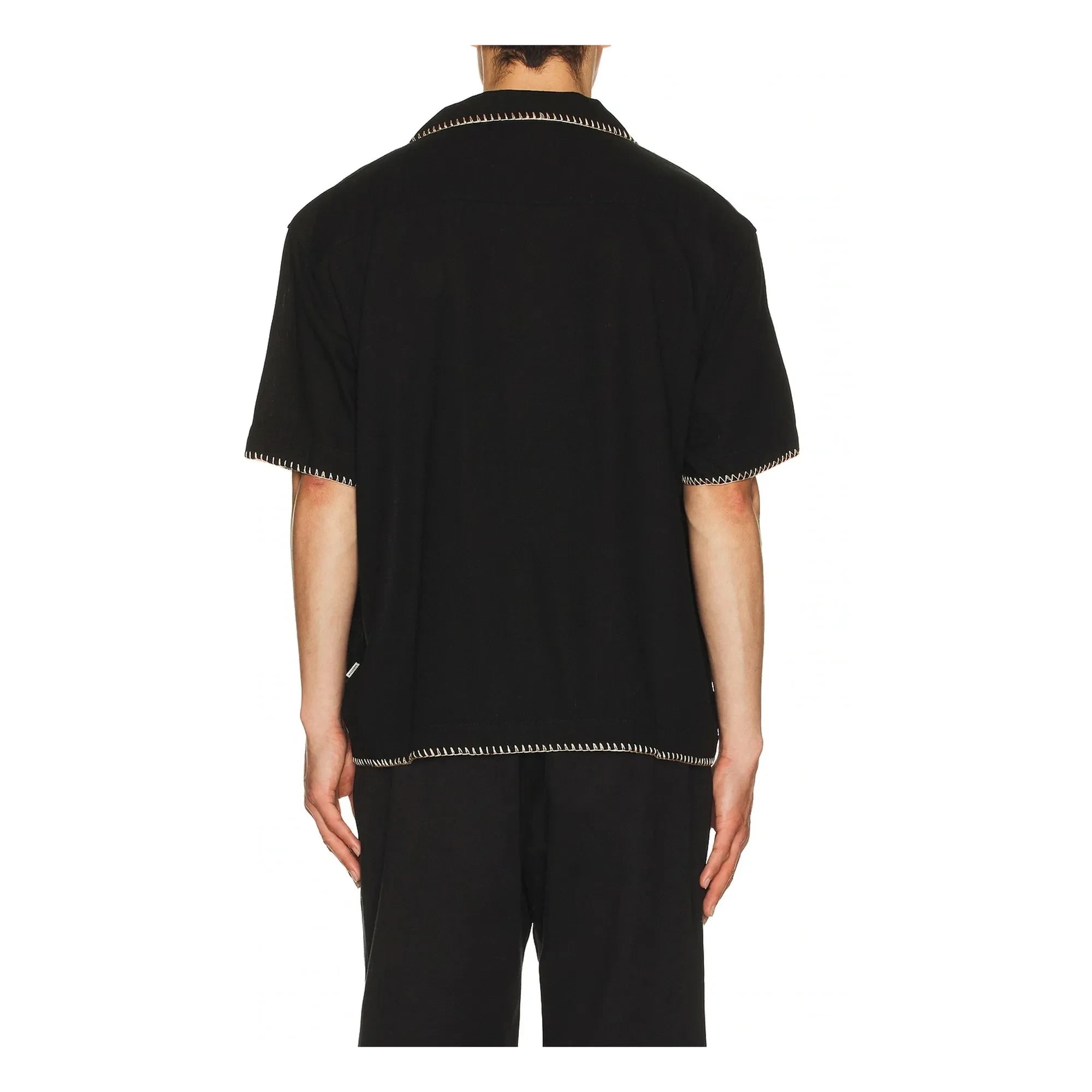 Rhythm - Relaxed Whip Kurzarm Hemd | Schwarz