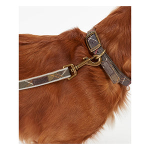 Barbour - Tartan Reflektierendes Hundehalsband | Taupe Braun