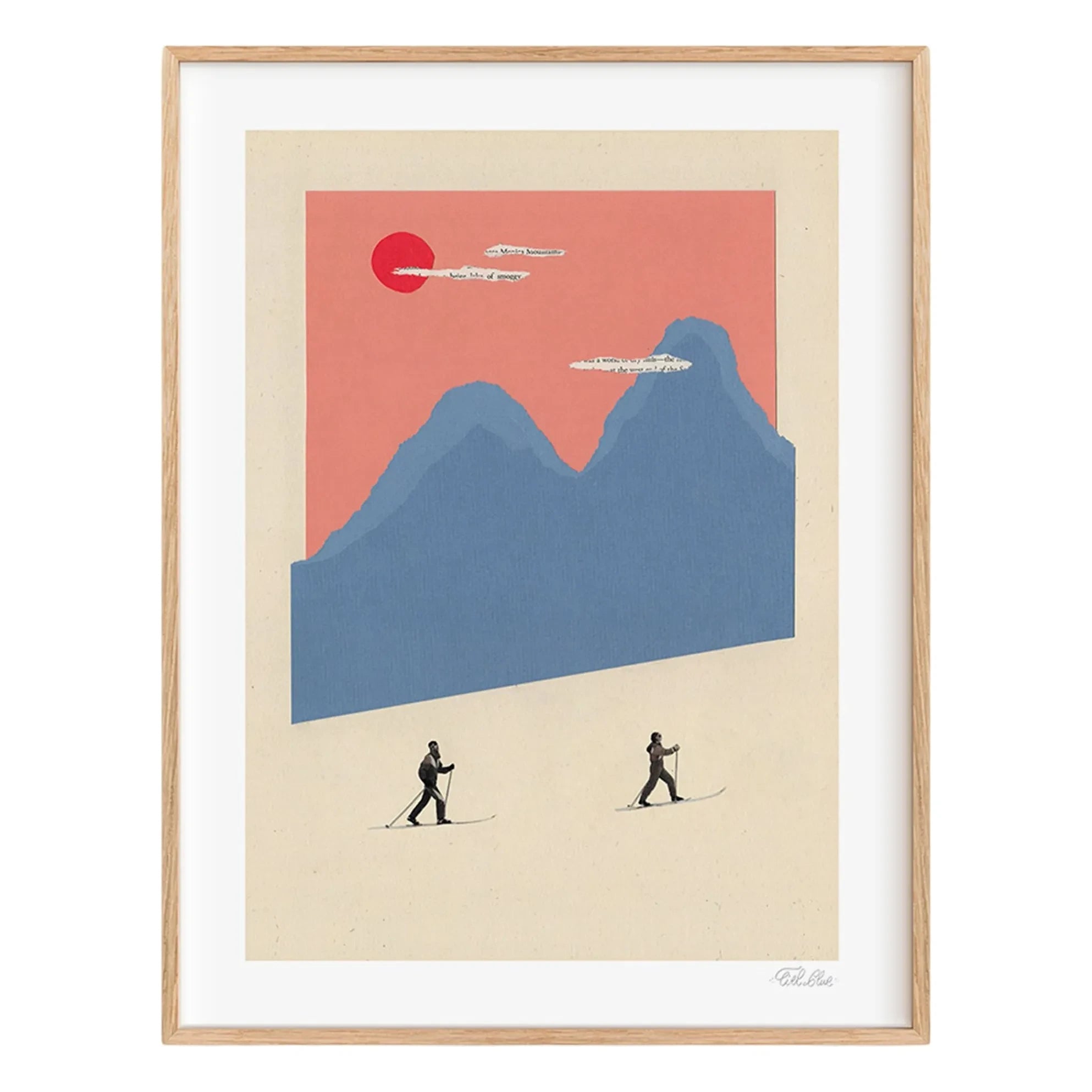 Ciel Glue - Mountain n°5 Crosscountry Poster - Limitierte Auflage | Rosa