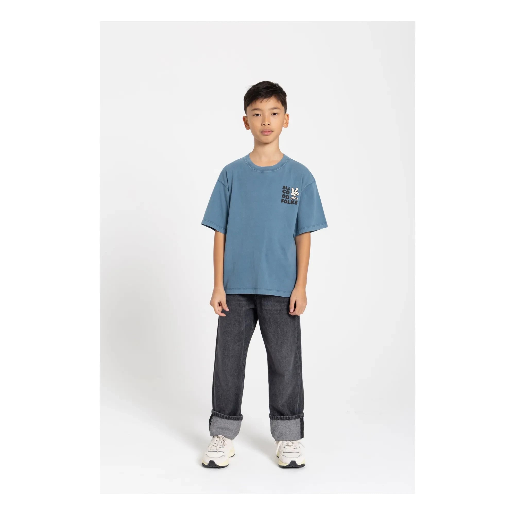 Hundred Pieces - Finn T-Shirt aus Bio-Baumwolle | Blau