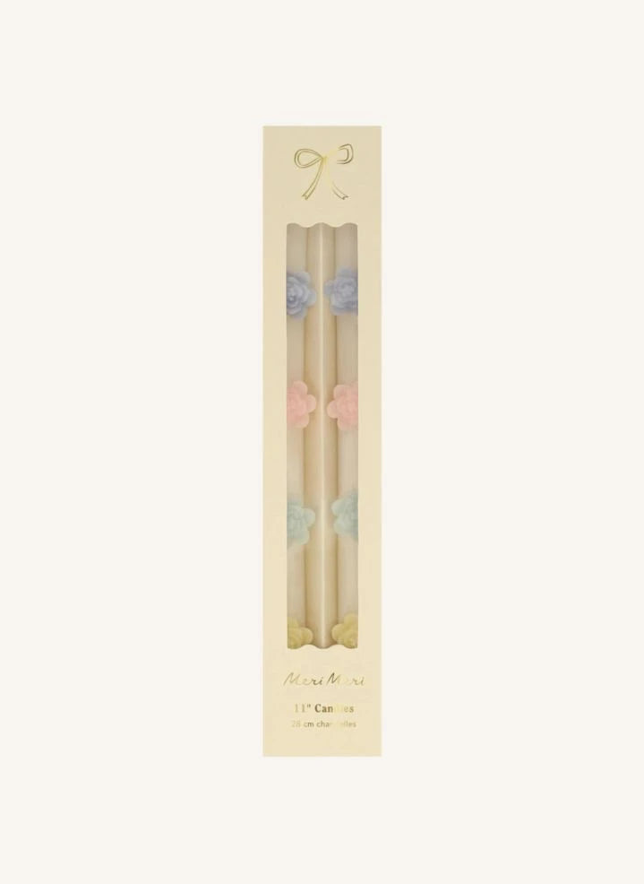 Meri Meri - Blumenkerzen - 2er-Set | Pastell