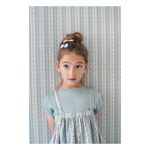 Soor Ploom - Sundae T-Shirt aus Bio-Baumwolle mit Rüschen | Eisblau