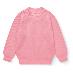 Copenhagen Colors – Gestreifter Pullover aus Bio-Baumwolle | Rosa