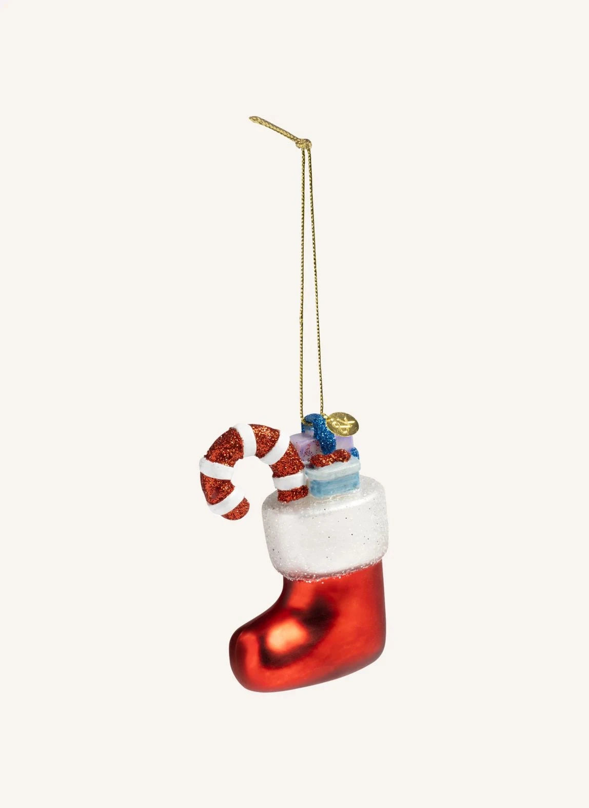 &Klevering - Weihnachtsdekoration Socke | Rot