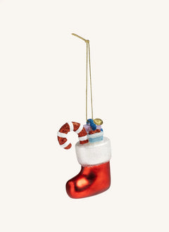 &Klevering - Weihnachtsdekoration Socke | Rot