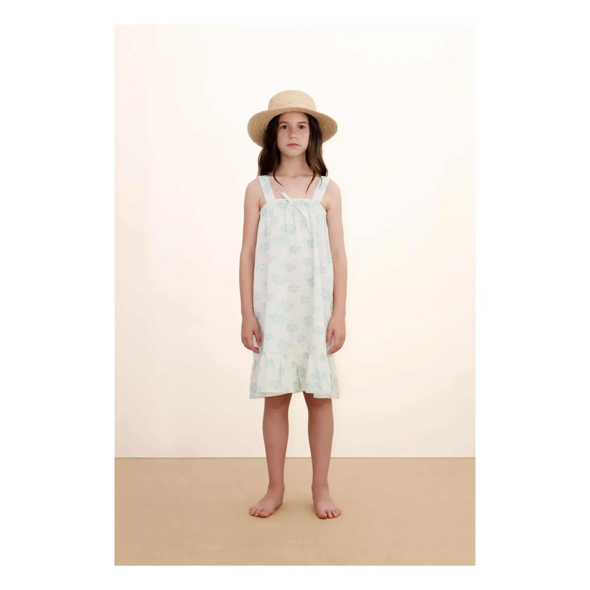 Tinycottons - Kleid mit Blumenmuster | Weiß