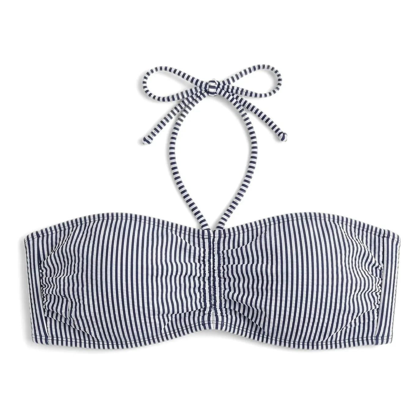 Smallable Damen - Gestreiftes Abbie-Bikini-Oberteil | Marineblau