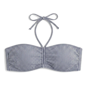 Smallable Damen - Gestreiftes Abbie-Bikini-Oberteil | Marineblau