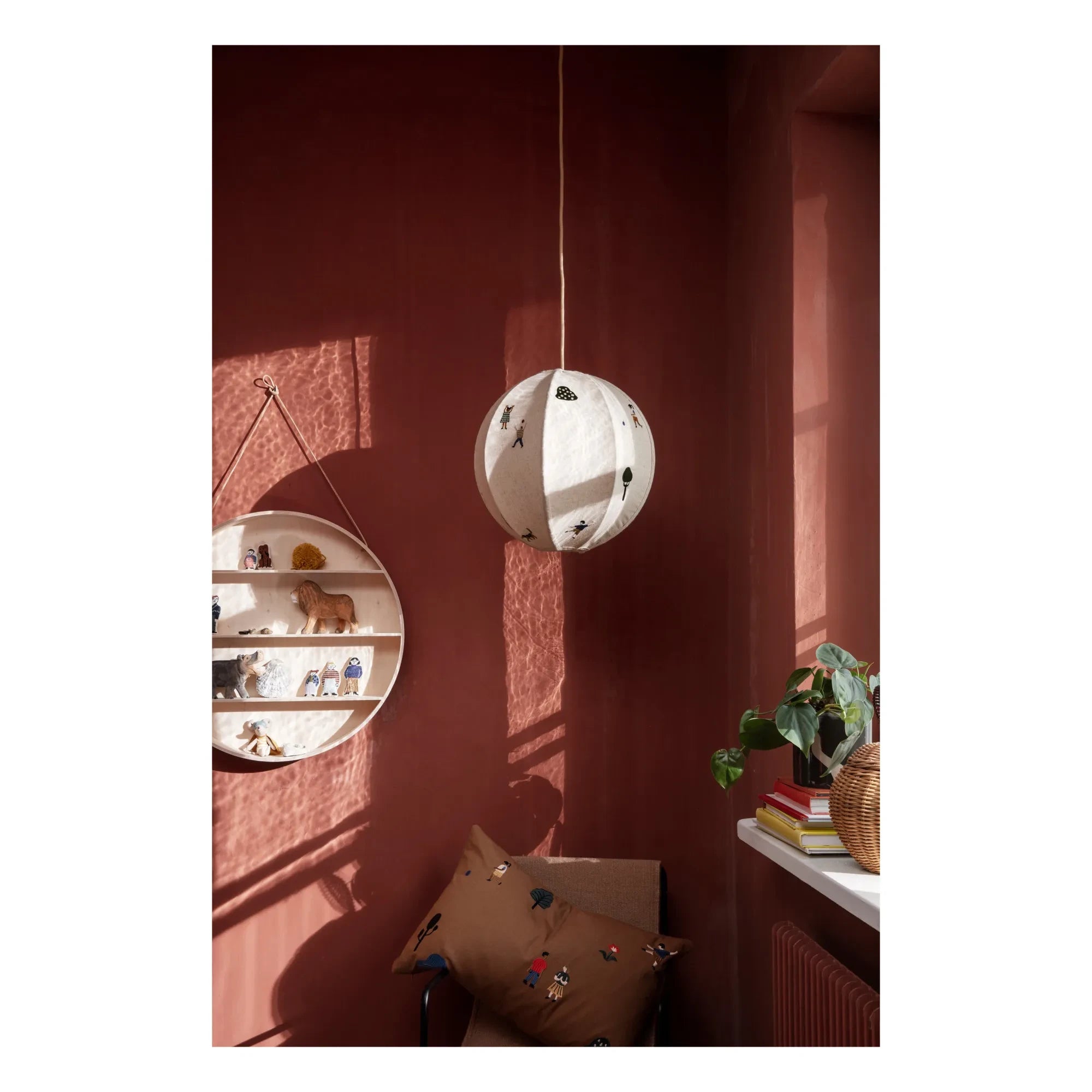 Ferm Living Kids - The Park Bestickte Tischlampe