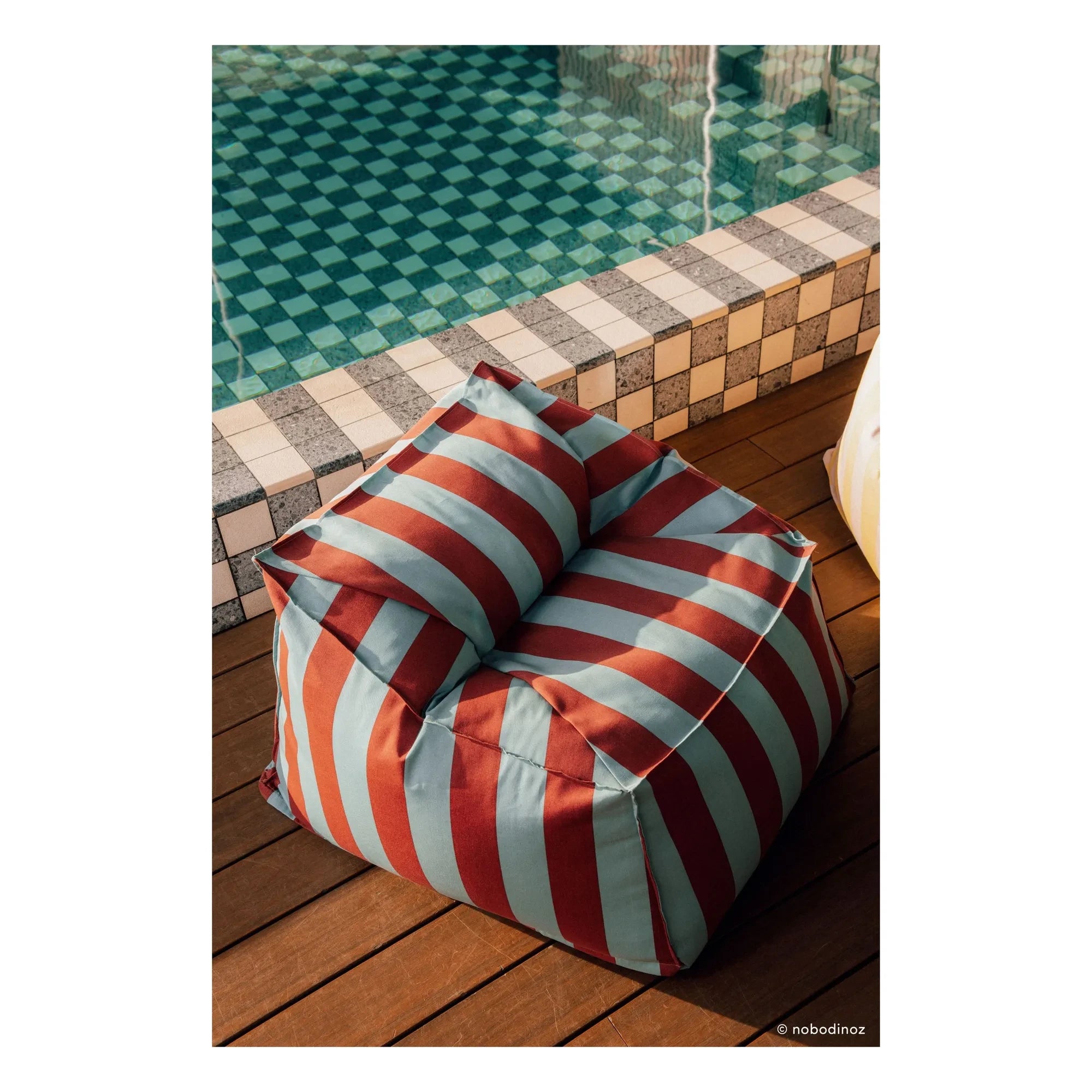 Nobodinoz - Lenny Outdoor Pouf Sitzkissen | Toffee