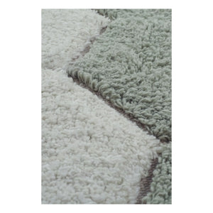 Lorena Canals - Teppich Honeycomb rund | Grau blau