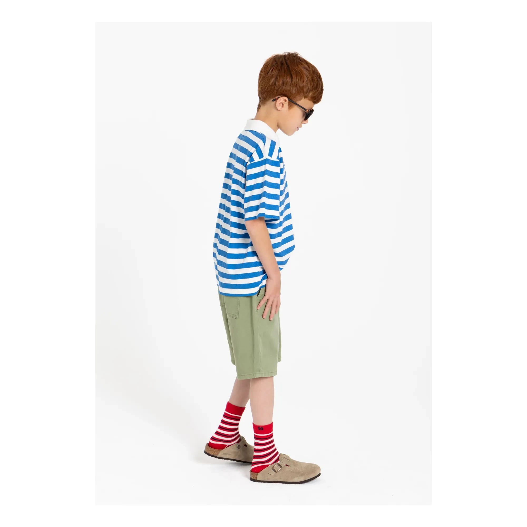 Smallable Kid - Tilo Gestreiftes Poloshirt aus Bio-Baumwolle | Königsblau
