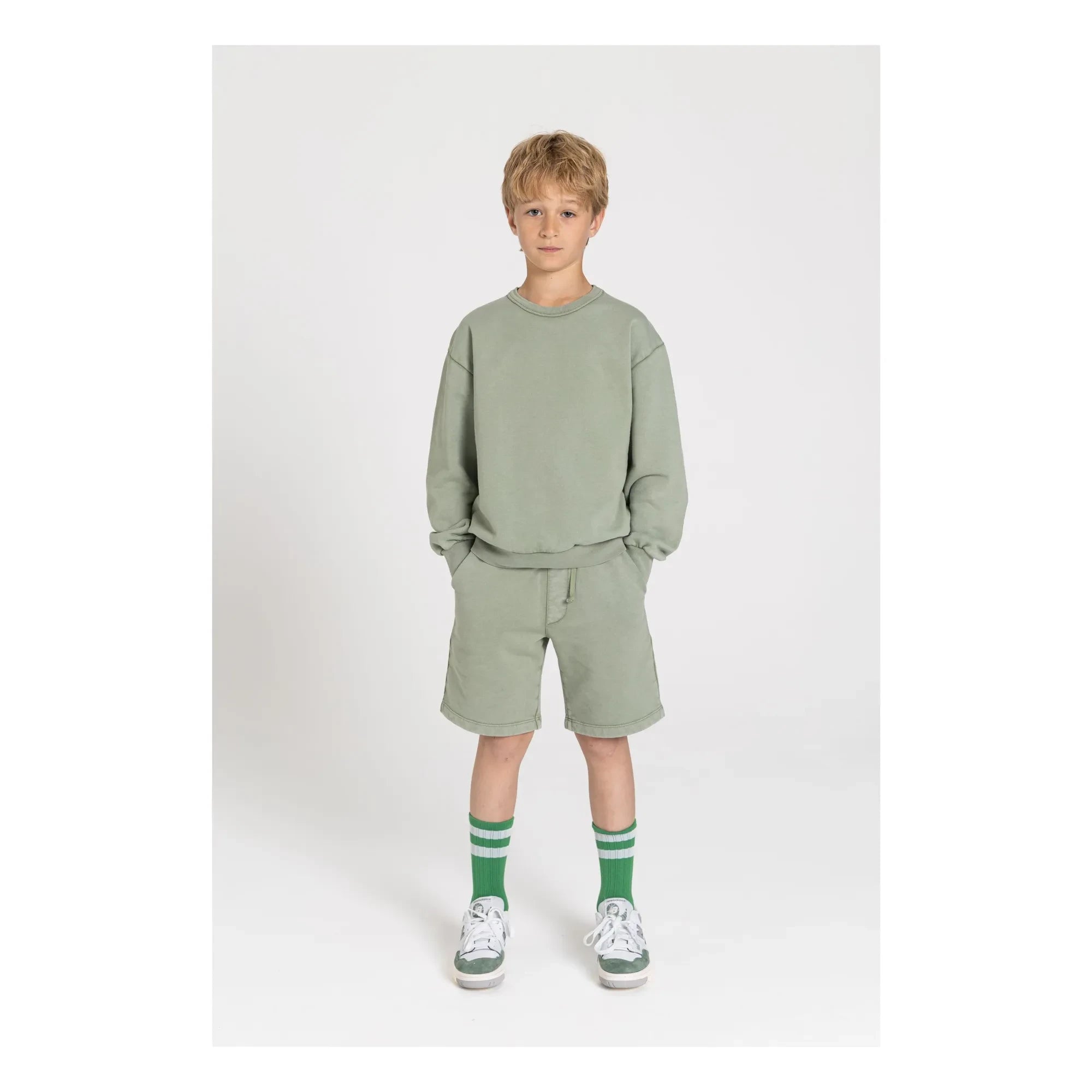 Smallable Kid - Milo Bio-Baumwollshorts | Hellkhaki