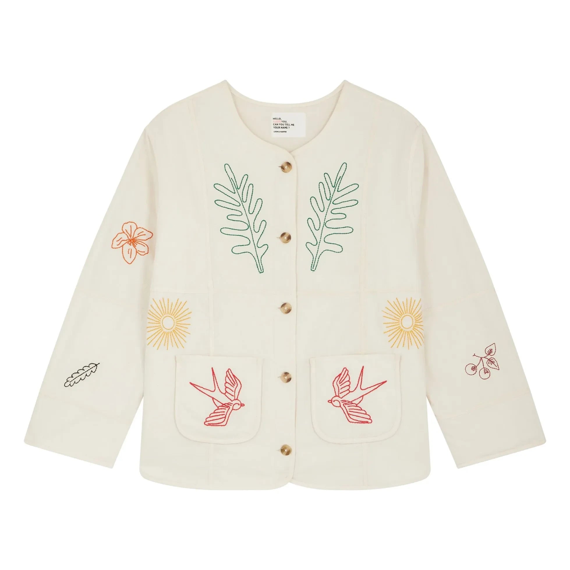 Leon & Harper - Viny Bio-Baumwolljacke | Weiß