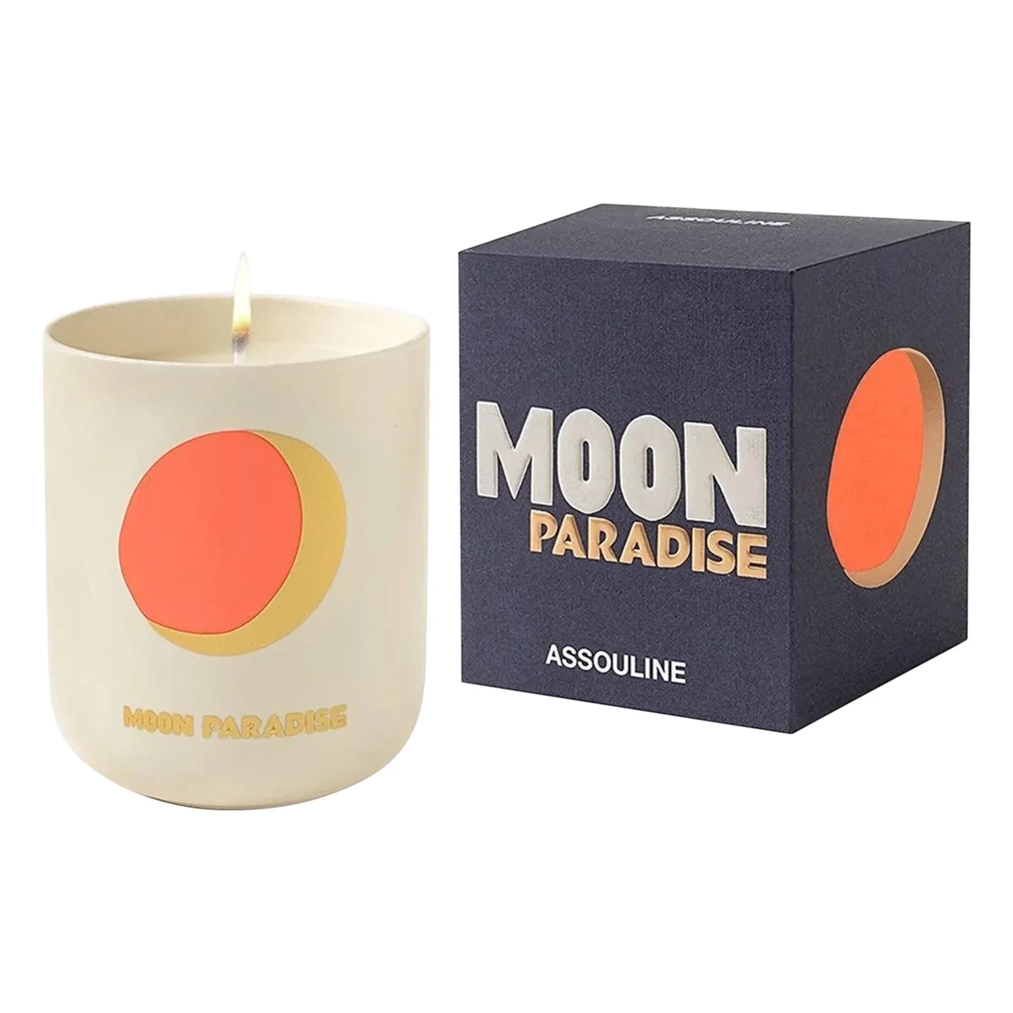 Assouline - Moon Paradise Kerzenhalter aus Keramik | Nachtblau