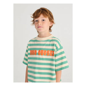 Bobo Choses - Gestreiftes Bobo Choses T-Shirt | Grün