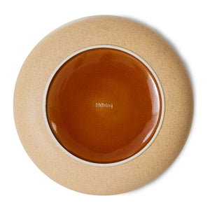 HKliving - Steingut Salatschüssel | Beige