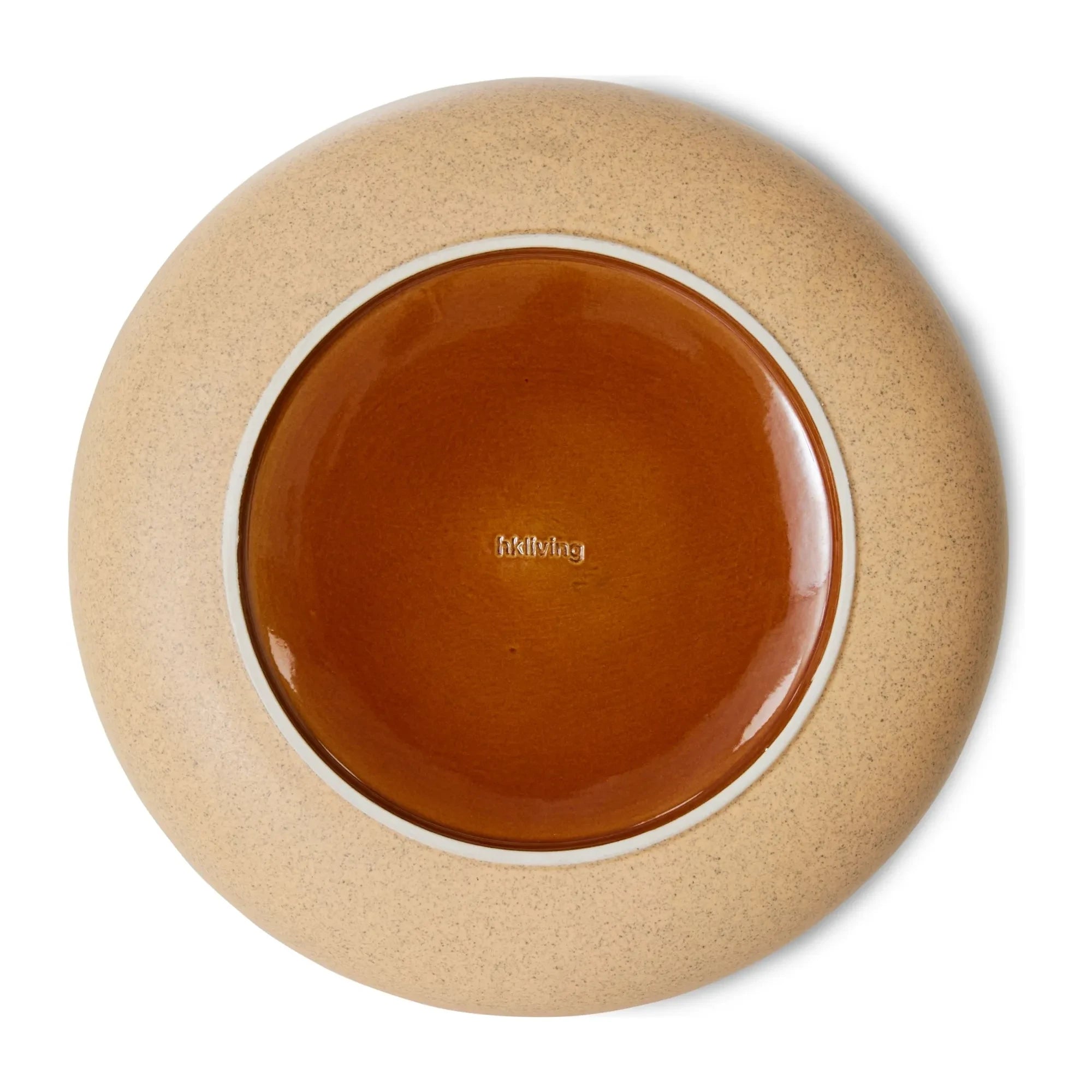 HKliving - Steingut Salatschüssel | Beige