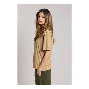 Smallable Woman - Hana T-Shirt aus Bio-Baumwolle | Camel