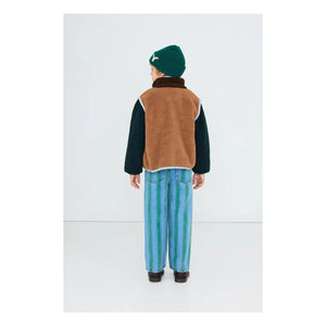 Tinycottons – Sherpa-Jacke mit Farbblock-Design | Braun