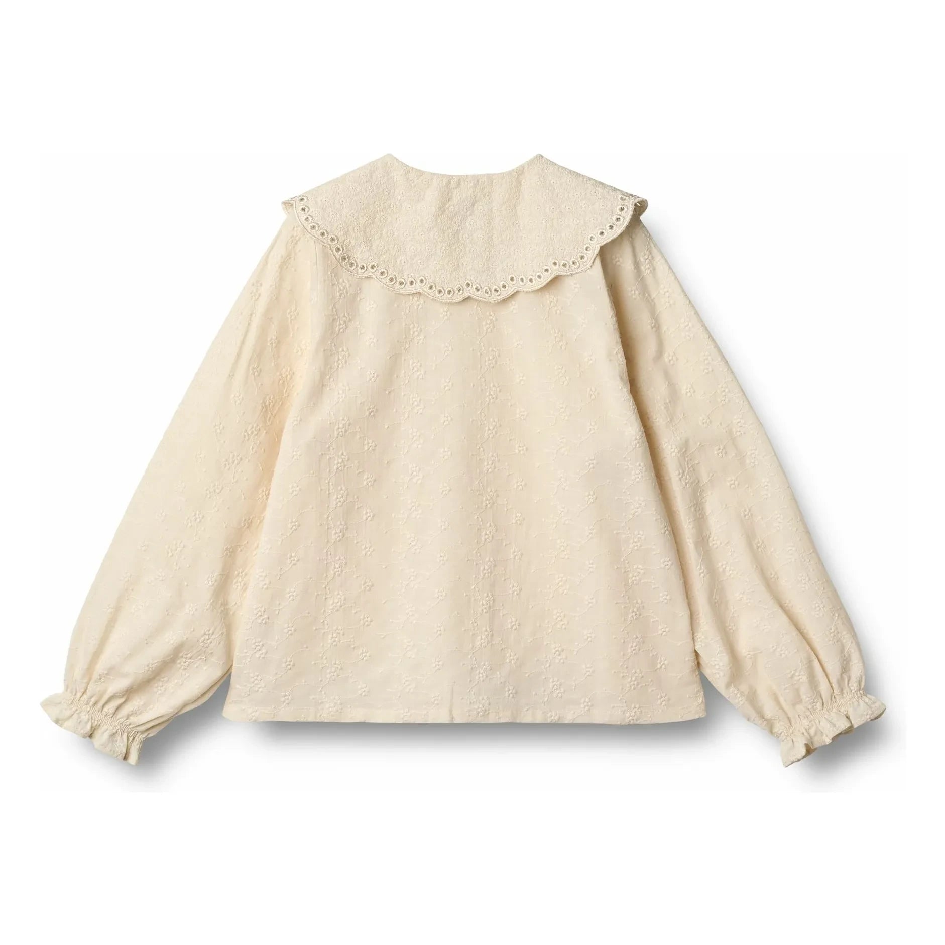 Wheat - Flora Bluse Claudine-Kragen Bio-Baumwolle | Beige