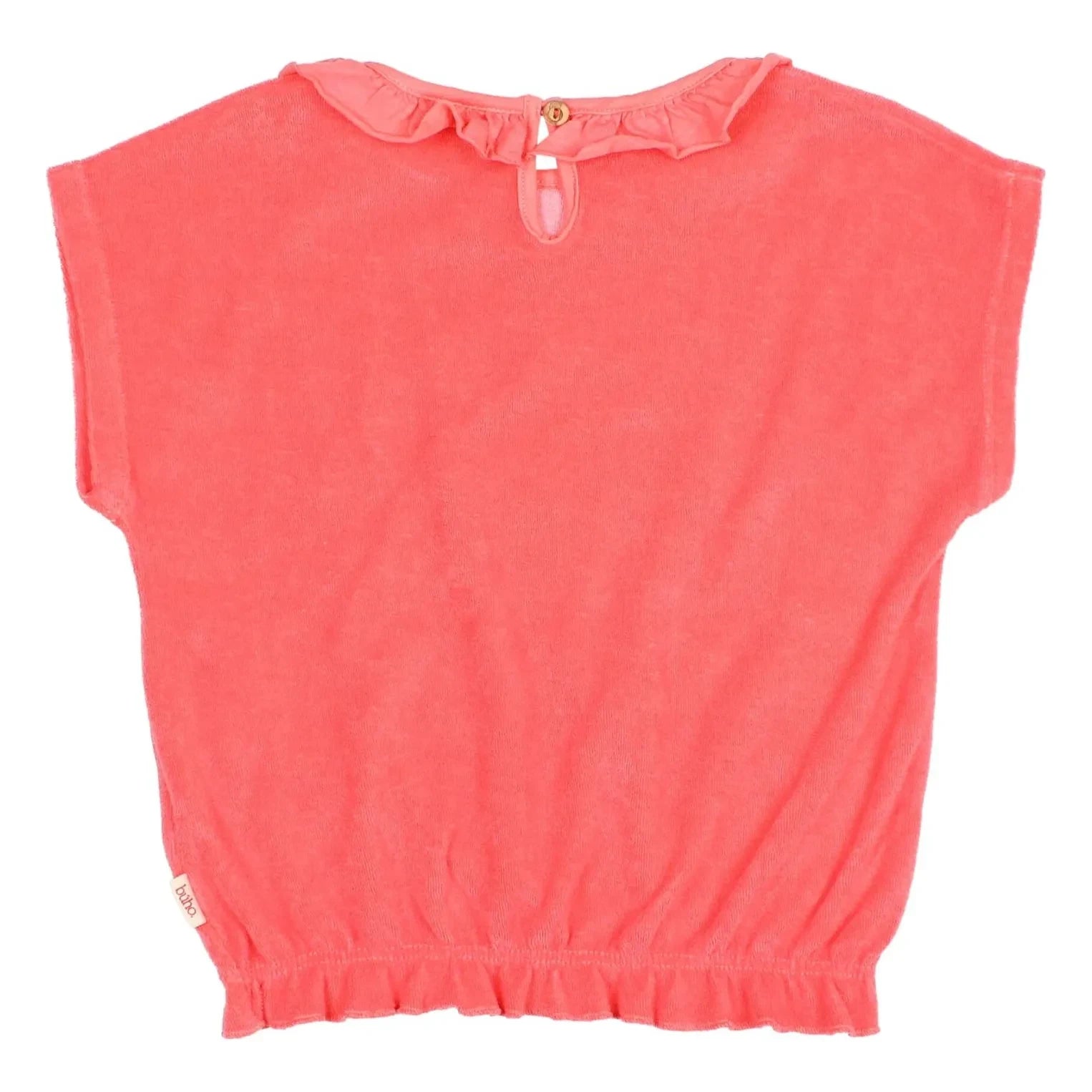 Búho - Summer Of Love Rüschen-Terry-Shirt | Rot