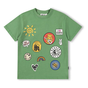 Molo - Riley T-Shirt Aufnäher aus Bio-Baumwolle | Grün