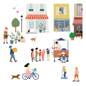 MIMI'lou - Easy My Village Wandsticker