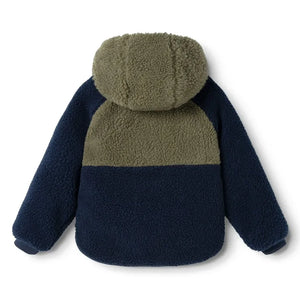 Liewood - Jackson Wendbare Sherpa-Jacke aus recycelten Fasern | Khaki